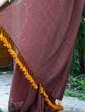 Mul Modal Brown Saree - Brown Sugar