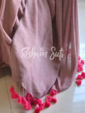 Mul Modal Rose Gold Pink Saree - Barbie Pink